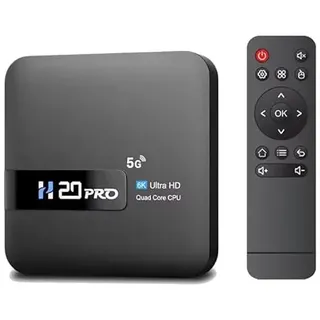 Android TV Box RAM 4GB ROM 64GB H313 Quad-Core TV Box Android 10.0 TV Box Support 6K Android Box Fotoformat bis zu 80MP, Zwei Hochgeschwindigkeits-USB, 5V 2A, unterstützt Hot-Plug