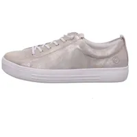 REMONTE Damen Leder Sneaker metallic - Grau