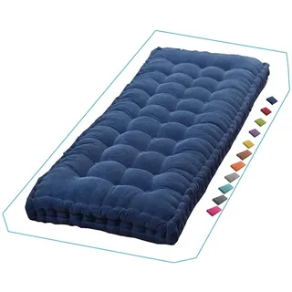 Bankauflage, Sitzkissen Bank, Rutschfestes Bankkissen Outdoor, Sitzpolster Indoor, Gartenbank Kissen 120, 100, 150, 150x45, 150x55, 150 x 40, Sitzauflage Bank für Garten, Terrasse, Schaukel(Denim Blue