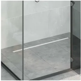 vidaXL 360° Duschablauf mit slim Modell Silber 90 cm Edelstahl 304