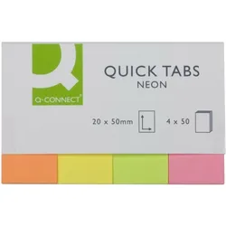 Haftstreifen 20x50mm Neonfarben VE=10x4x40 Blatt