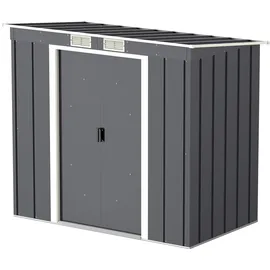 Tepro 7428 Pent Roof Eco 6x4 2,03 x 1,23 m anthrazit Doppeltür