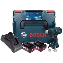 Bosch GHG 18V-50 Professional Akku Heissluftgebläse 18 V 300° C / 500° C + 2x Akku 4,0 Ah + Ladegerät + L-Boxx