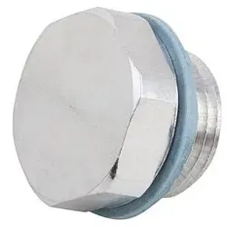 VERSCHLUSSSCHRAUBE OHNE ENTLÜFTUNG, M18X1,5, SW=22, FORM:C, ALUMINIUM BLANK