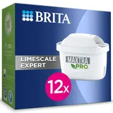 Brita Maxtra Pro Kalk-Expert-Wasserfilterkartusche, 12 Stück – Original-BRITA Nachfüllpackung für ultimativen Geräteschutz, reduziert Verunreinigungen, Chlor und Metalle