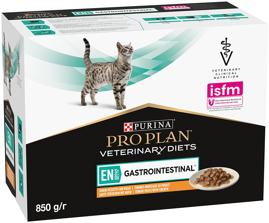 PURINA PRO PLAN Veterinary Diets Feline EN ST/OX Gastrointestinal Huhn - 10 x 85 g