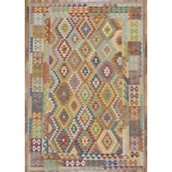 Kelim Teppich Amira 90 x 160 cm Polyester Bunt