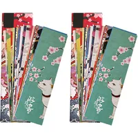 Fyfjur 60 Blatt Papier Lesezeichen - Vintage Kreative Japanischer Stil Lesezeichen - perfekt für Buchliebhaber