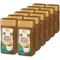 Bio Fairtrade Instant Kaffee Latina 100 g, 12er Pack