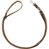 Hunter Verstellbare Führleine braun/karamell - Sparpaket: Leash Neopren + Collar Vario Basic Alu-Strong