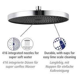 Wenko Duschsystem Softwater Chrom 75-120 cm