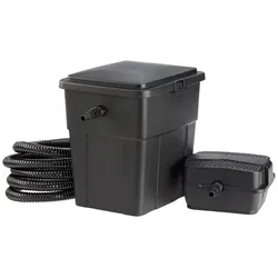 PONTEC Teichfilter für Teiche bis zu 4000 l, bei Fischbesatz bis 2000 l - schwarz