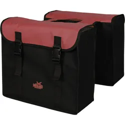 Greenlands Colourful Series Doppel-Fahrradtasche 37x33x14 cm 34 l. Schwarz Rot ROT|SCHWARZ|SCHWARZ 600ML