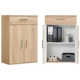 mokebo Midischrank in Braun Der Praktische Mehrzweckschrank oder Aufbewahrungsschrank