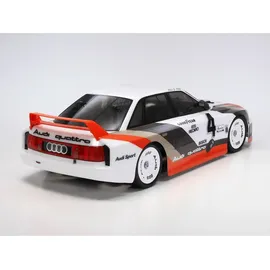 TAMIYA RC-Auto Audi 90 quattro Racing 2,4CH RTR grau, weiß (TT-02)