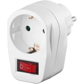 goobay Schutzkontakt-Schalter weiß 68906