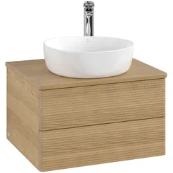 Villeroy & Boch Waschtischunterschrank „Antao“ 600 × 360 × 500 mm Honey Oak, für Becken mittig, ohne Beleuchtung