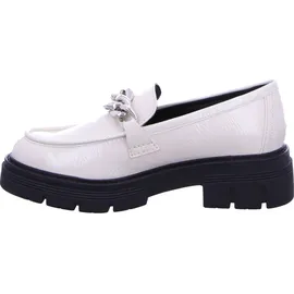 Marco Tozzi Damen by Guido Maria Kretschmer 2-2-84701-29 Flacher Slipper, Cream PATENT, 39 EU