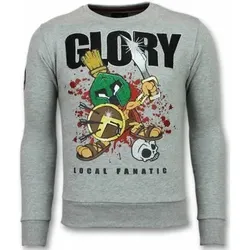 Local Fanatic  Sweatshirt Glory Marvin The Martian  in Grau, EU XL