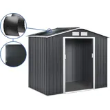 Gerätehaus aus Metall - "Vegas" - 5,29 m2 mit Solarpaneelen - Grau
