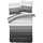 Traumschlaf Girona Gestreift Silber 240 x 220 cm + 2 x 80 x 80 cm