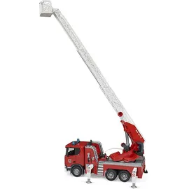 Bruder Scania Super 560R Feuerwehr mit Drehleiter, Wasserpumpe, L+S Modu