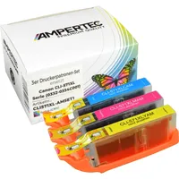 Ampertec 3 Kompatible Tinten ersetzt Canon CLI-571XL Multipack CMY