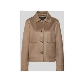 s.Oliver Damen 2176942 Veloursleder-Jacke, 8624_braun, 40 EU - 40