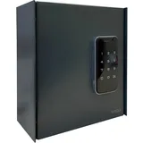 ARREGUI Keypro PLPRO14 Schlüsselschrank mit Elektronikschloss und 14 Haken für Schlüssel | Schlüsseltresor mit Zahlencode | Einfache Montage | Schlüsselkasten mit Zahlenschloss | 22x20x10 cm|anthrazit