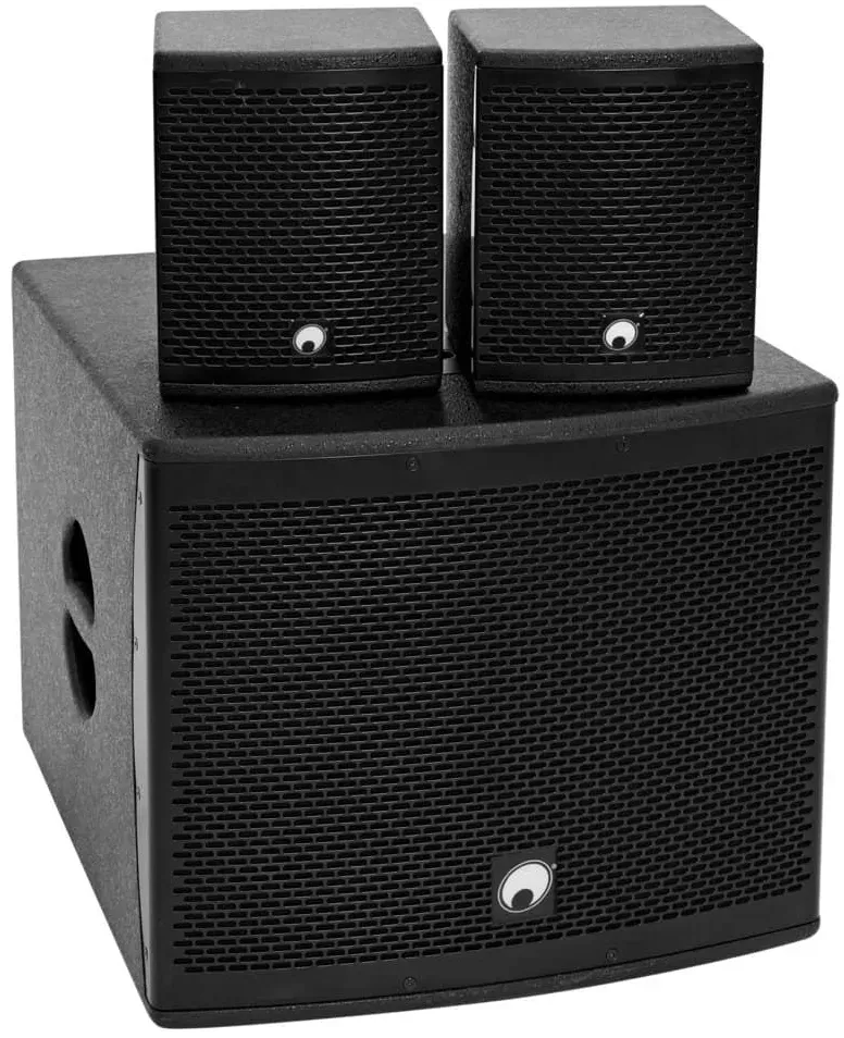 Omnitronic MOLLY-12A Subwoofer + 2x MOLLY-6 Top - SET - - Aktiv-PA-Set