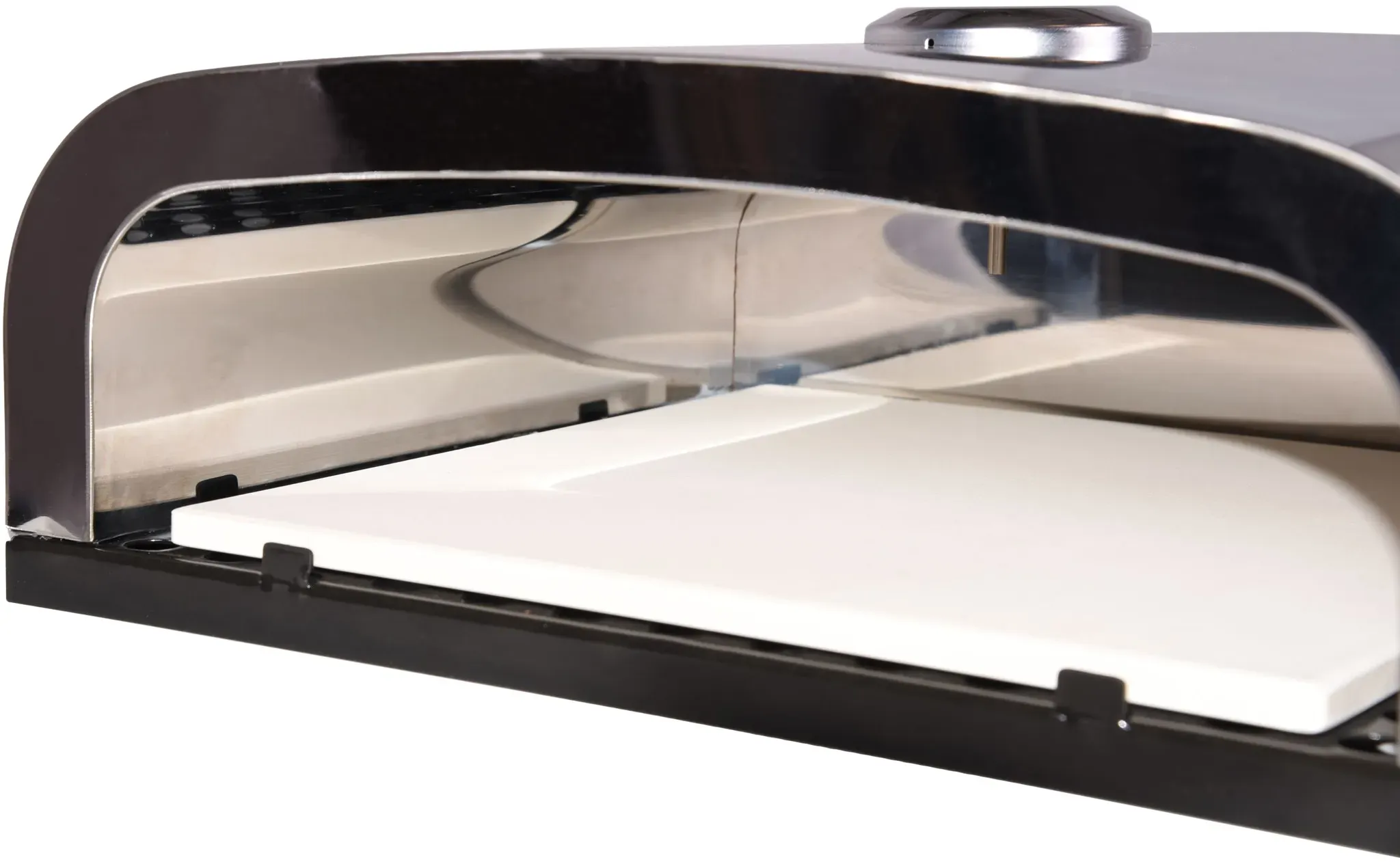 Pizzaofen Edelstahl für den Grill mit Pizzastein, Grill Pizzaofen