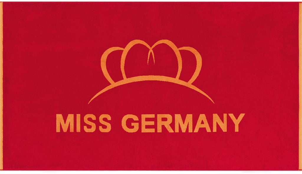 Miss Germany Strandtuch »Miss Germany«, (1 St.) Miss Germany rot