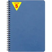 Clairefontaine 5x Spiralbuch Age Bag Innentaschen A5 liniert 60