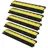 Vevor 5er Set 2-Kanal-Kabelschutzrampe Kabelbrücke aus TPU & TPR Schlauchbrücke 91,8 x 25 x 4,3 cm Überfahrschutz 10000 kg (pro Achse) Tragfähigkeit Kabel Rampe Anti-Rutsch-Design Ideal für Parkplätze