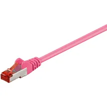 goobay CAT 6 Patchkabel, S/FTP (PiMF), Magenta