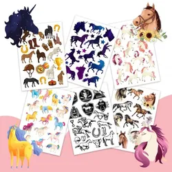 Papierdrachen Kindertattoos Pferde (100St)