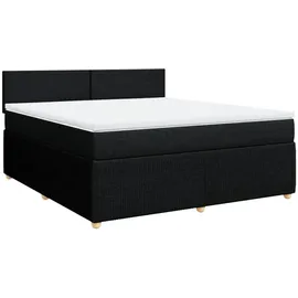 vidaXL Boxspringbett 180 x 200 cm Schwarz