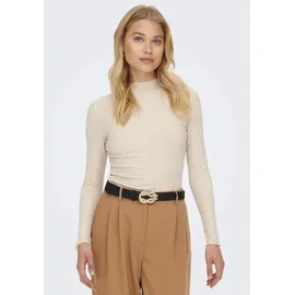 Only ONLEMMA L/S HIGH NECK TOP NOOS JRS Beige