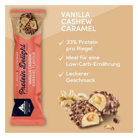 Multipower Protein Delight Cashew Caramel Riegel 18 x 35 g