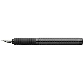 Faber-Castell 148820 - Füllfederhalter Basic Black Carbon, M, Schwarz,