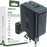 ACEFAST A41 Wall Charger, 2X USB-C / USB, GaN 65W (Black)