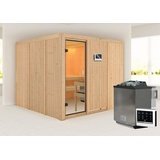 KARIBU Sauna »Arnika (Fronteinstieg)«, beige