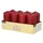 Papstar Stumpenkerze 5 x 10 cm 48 St. bordeaux 