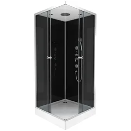 Marwell Komplettdusche Black Suqare«, 90 x 90 x 210 cm – Eckdusche