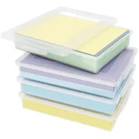 Lifewit 4 Pack Mehrzweck-Aufbewahrungsbox aus Kunststoff mit verriegelbaren Deckeln,
