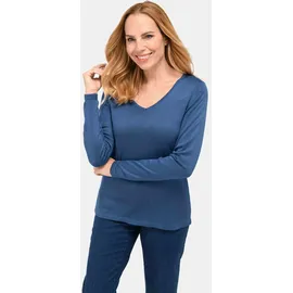 GOLDNER Strickpullover blau M