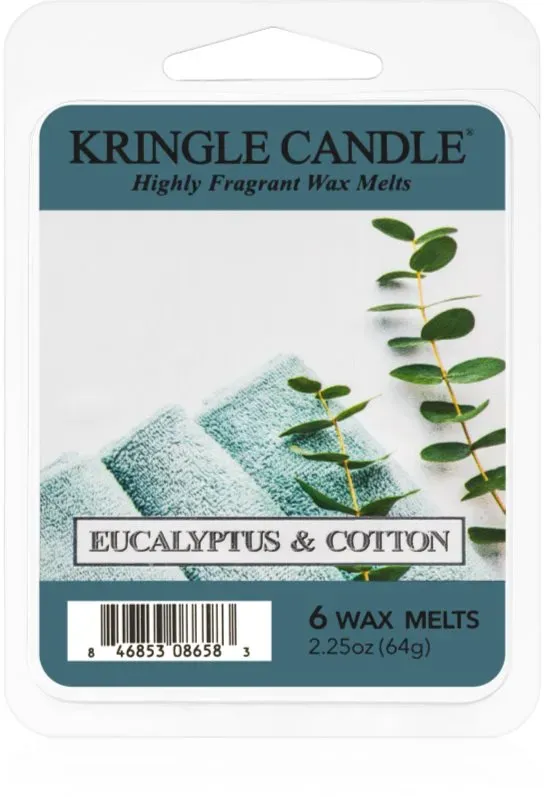 Kringle Candle Eucalyptus & Cotton wachs für aromalampen 64 g