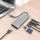 AISENS ASUC-7P031-GR USB-C 7 Ports), Dockingstation - USB Hub, Grau,