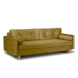 Konsimo Einzelsofa Eriso ¦ gelb ¦ Maße (cm): B: 220 H: 80