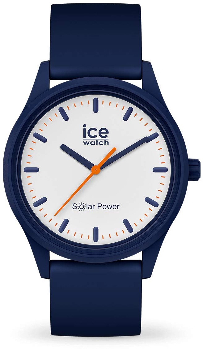 Ice-Watch - ICE solar power Pacific - Blaue Herrenuhr mit Silikonarmband - 017767 (Medium)